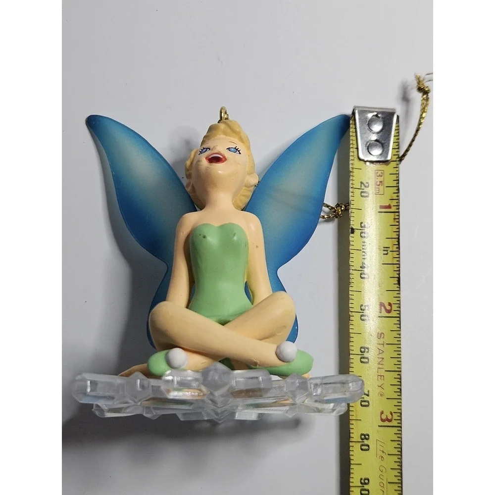 Vintage 1988 Grolier Disney Tinker Bell Snowflake Christmas Ornament Peter Pan